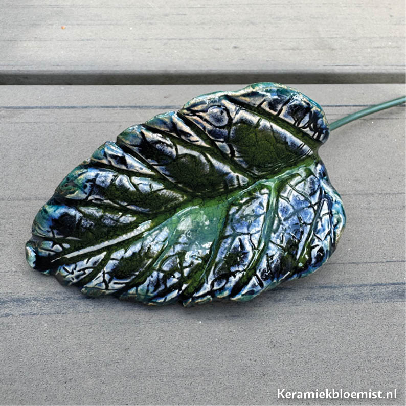 keramiekbloemist-bloemen-van-keramiek-blad Blad - Afbeelding 1