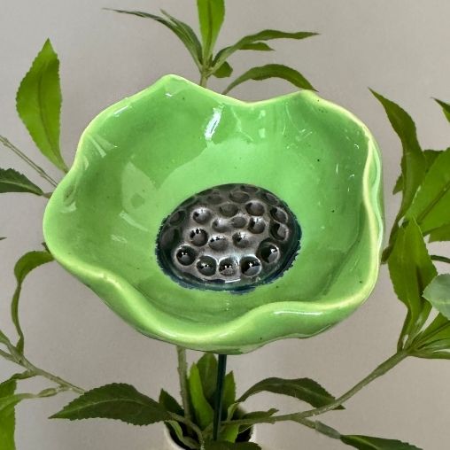 keramiekbloemist_papaver_lichtgroen Papaver Lichtgroen - Afbeelding 1